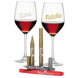 Vino Marker Metallic Wine Glass Pens (7 Pack)