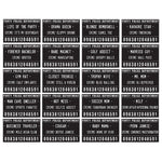 Birthday Party Mugshot Signs With Backdrop (20 Pack)