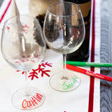 Vino Marker Wine Glass Pens (Christmas 4 Pack)