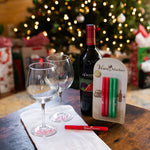 Vino Marker Wine Glass Pens (Christmas 4 Pack)
