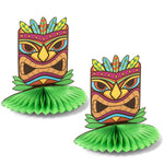 Tiki Statue Hawaiian Pop Up Table Centerpieces (2 Pack)